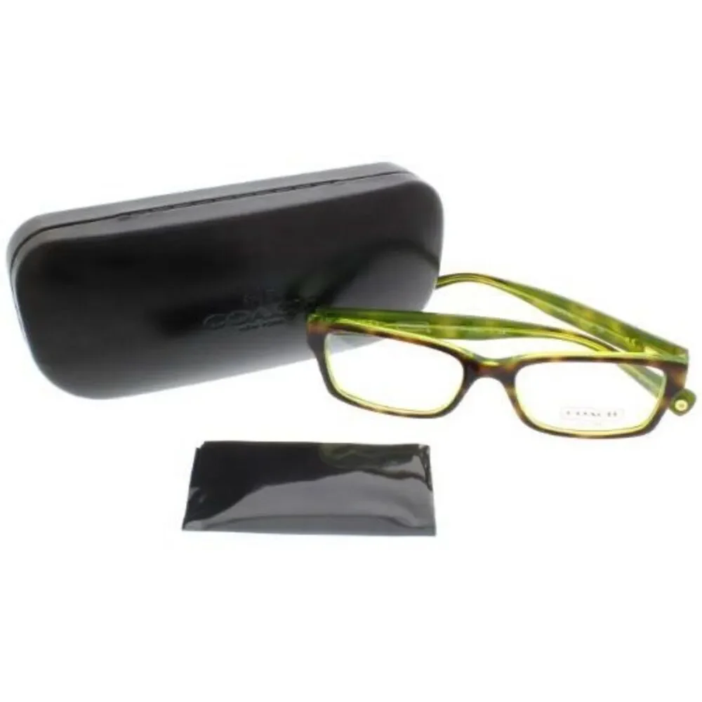 Coach New York Brooklyn Eyeglass Frames Tortoise Shell Brown Green Trendy Twee